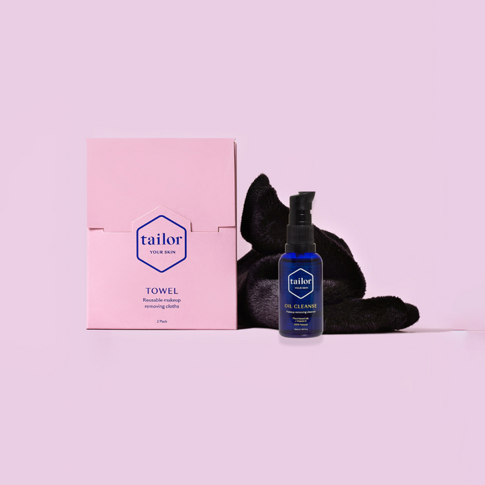 TOWEL WITH MINI OIL CLEANSE